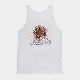 Most Likely to Watch All the Football Games - Family Christmas - Happy Holidays Tank Top